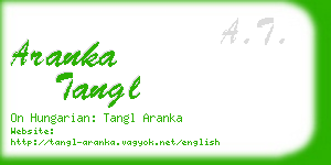 aranka tangl business card